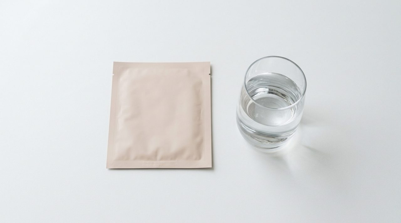 Una confezione della Biodance Collagen Mask su uno sfondo pulito e minimalista.